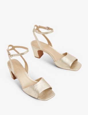 Whistles Emerson Block Heel Sandal, Size 39 In Gold