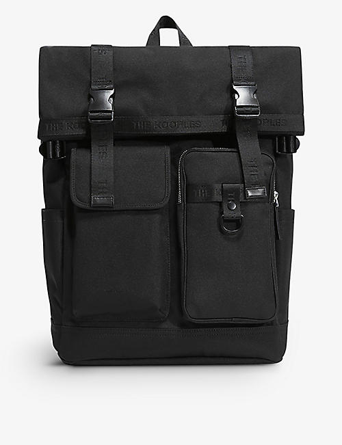 THE KOOPLES: Technical multi-pocket woven backpack