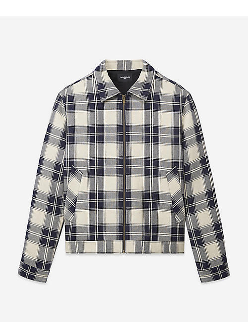 THE KOOPLES: Checked zipped woven jacket