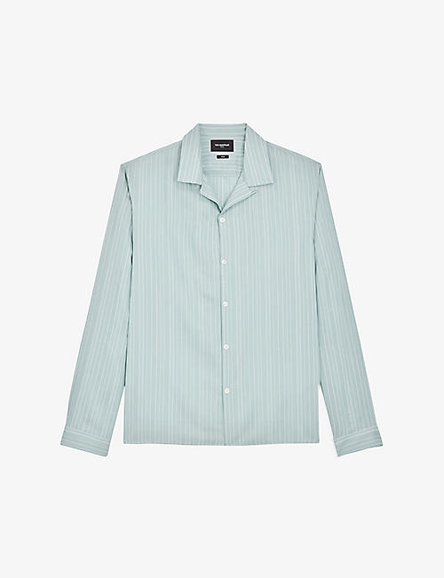 THE KOOPLES: Pinstripe relaxed-fit woven shirt