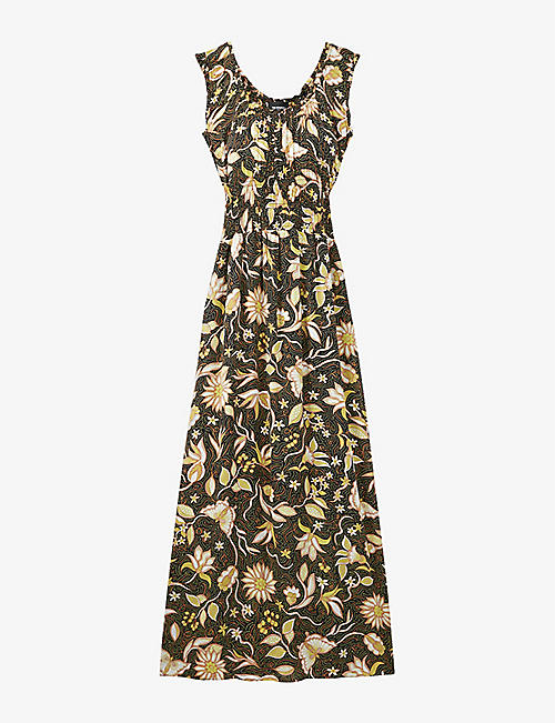THE KOOPLES: Floral-print woven maxi dress