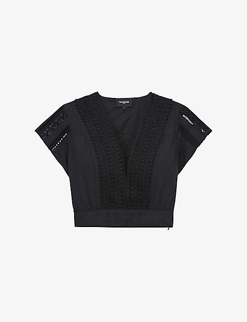 THE KOOPLES: Regular-fit cropped cotton top