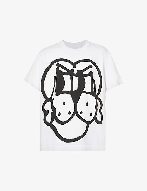 GIVENCHY: Dog-graphic relaxed-fit cotton-jersey T-shirt