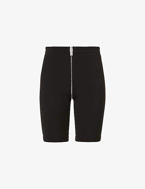 GIVENCHY: High-rise slim-fit stretch-woven shorts