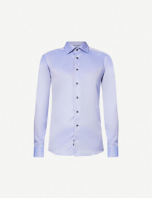 ETON: Business slim-fit cotton-twill shirt
