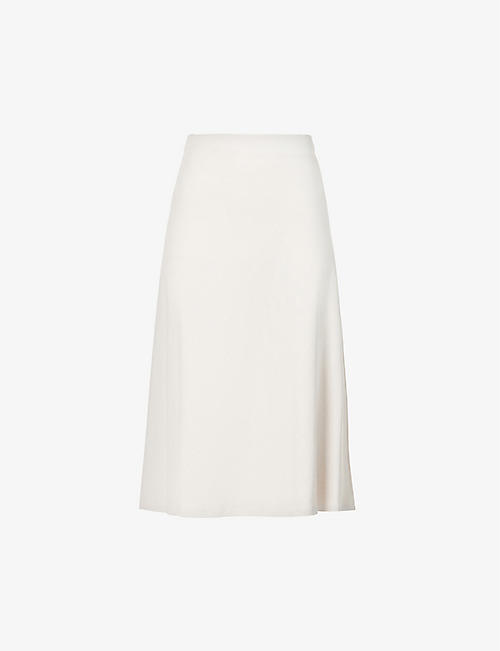 MAX MARA: Edoardo high-waist cotton-blend midi skirt