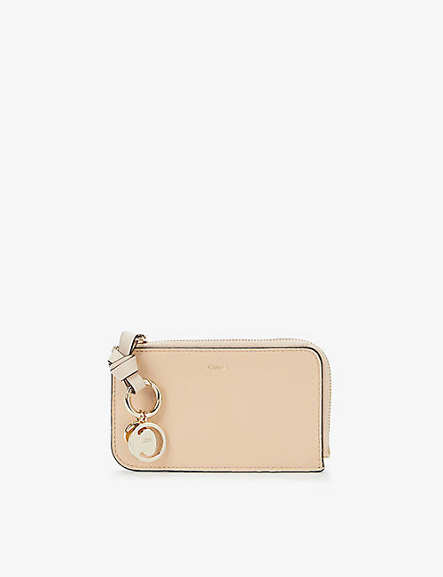 CHLOE: ABC grained-leather purse
