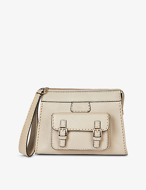 CHLOE: Edith small leather top-handle bag