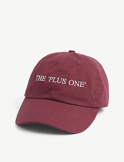 HO HO COCO: The Plus One embroidered cotton-canvas cap