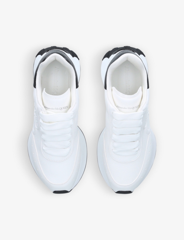 Women’s Sprint Runner logo-embossed leather trainers