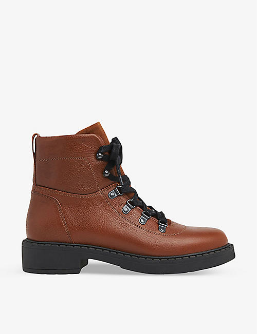 WHISTLES: Alvis lace-up leather boots