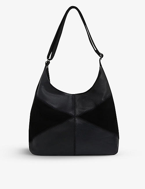 WHISTLES: Norah patchwork-panel leather shoulder bag