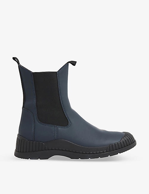 WHISTLES: Denver ribbed rubberised-leather ankle boots