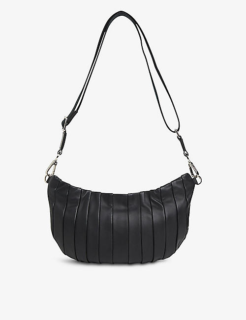 WHISTLES: Milo pleated leather cross-body bag