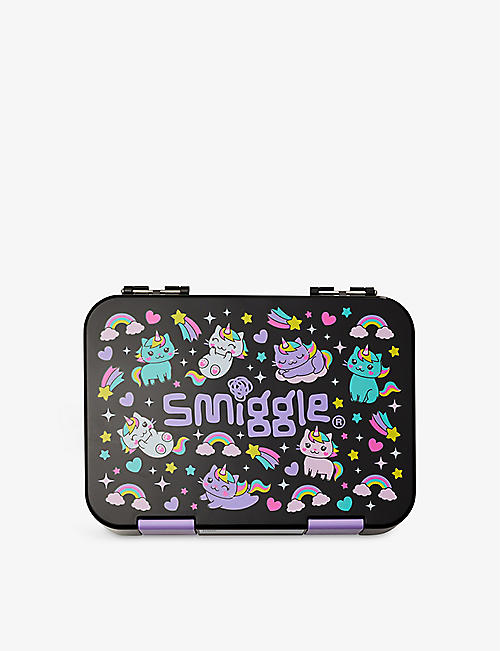 SMIGGLE: Sky Hi Happy graphic-print medium bento lunchbox 758ml