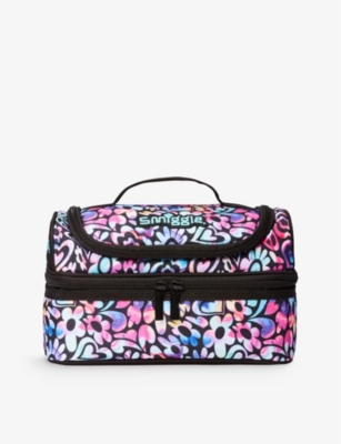 SMIGGLE: Mirage graphic-print double-decker woven lunchbox