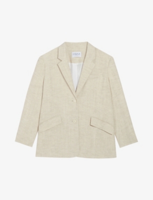 CLAUDIE PIERLOT Vanessa straight fit woven blazer Selfridges