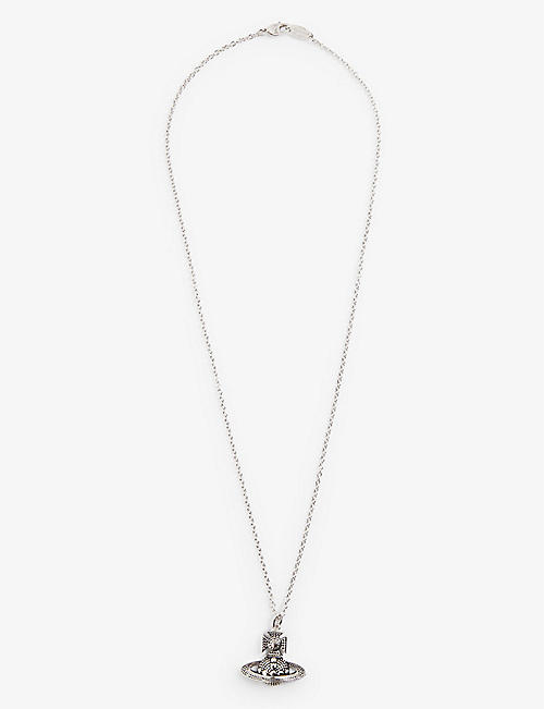 VIVIENNE WESTWOOD: Bas Relief silver-toned brass necklace