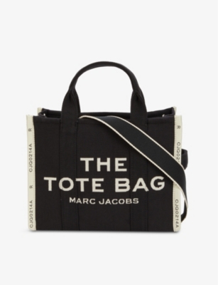 Marc Jacobs The Small Cotton-blend Tote Bag In Black