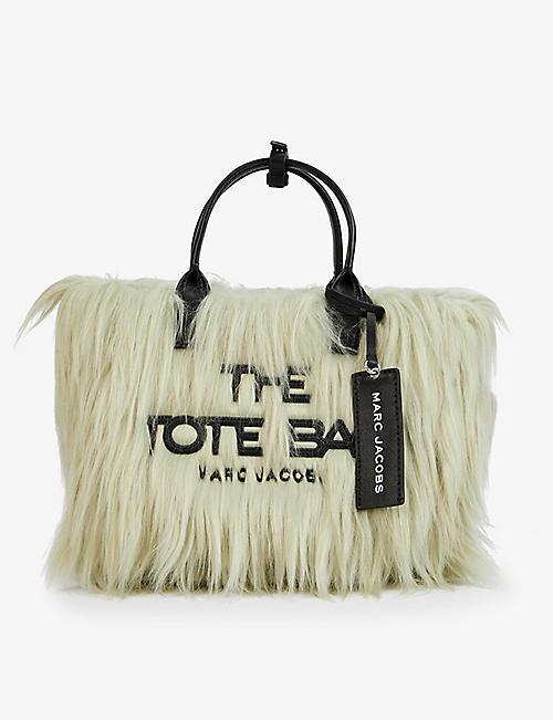 MARC JACOBS: The Mini Tote faux fur and leather tote bag