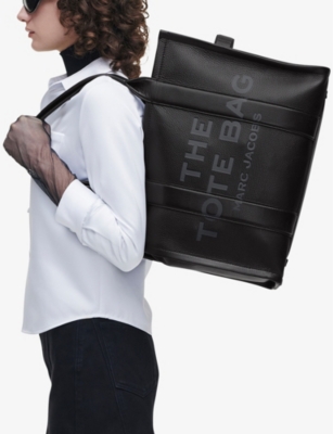 Marc Jacobs The Tote Large Leather Tote Bag In Black