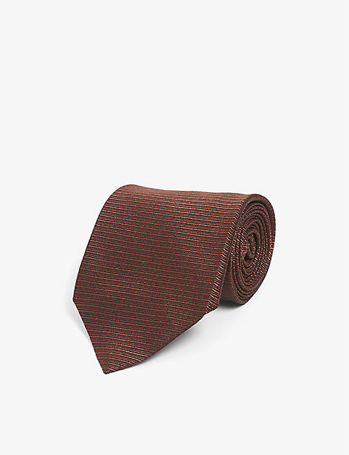 TOM FORD: Jacquard wide-blade silk tie