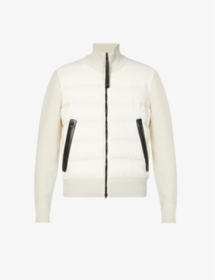 Tom ford ribbed wool and quilted shell down jacket sales