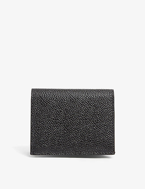 THOM BROWNE: Billfold grain-leather wallet