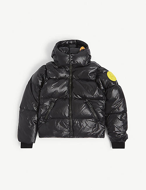 ARCTIC ARMY: Quilted down-filled shell puffer jacket 4-14 years
