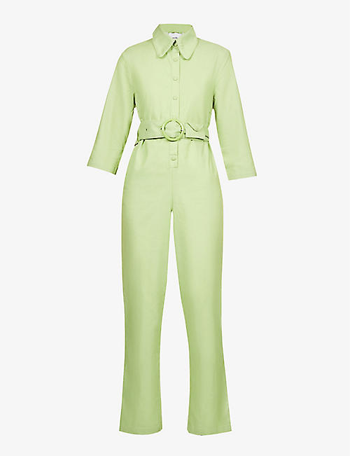 HOUSE OF SUNNY: Golden Years cotton-blend jumpsuit