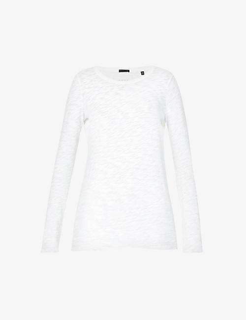 ATM: Slub long-sleeved cotton-knit T-shirt