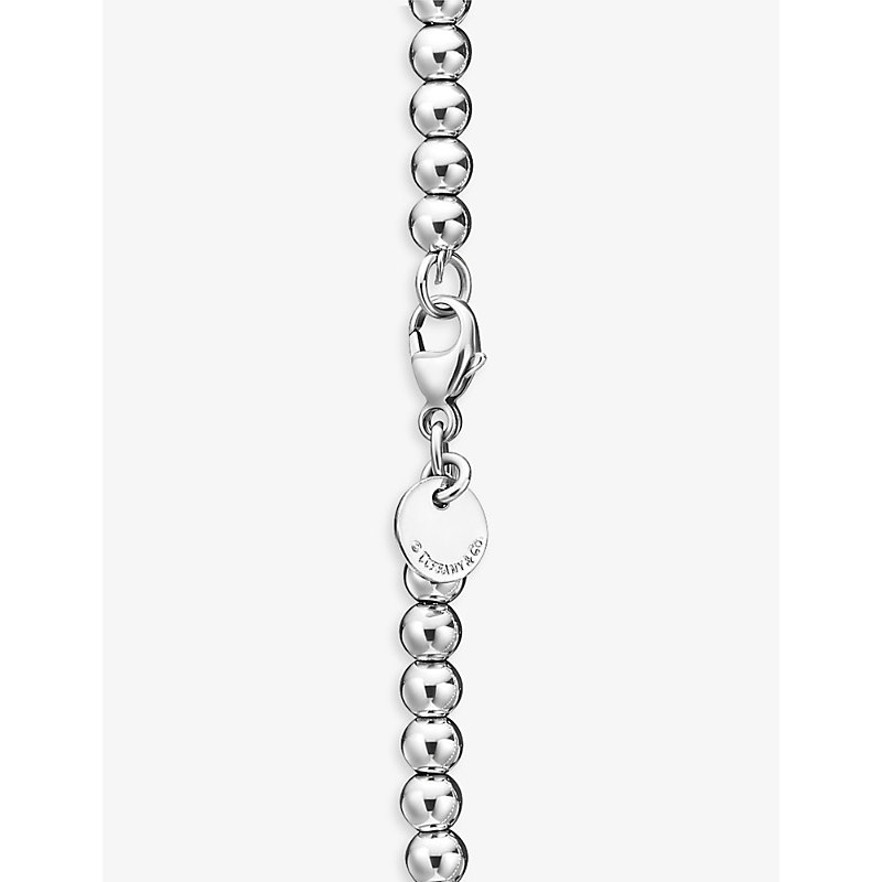Shop Tiffany & Co Womens Silver Return To Tiffany Sterling-silver And Enamel Bracelet