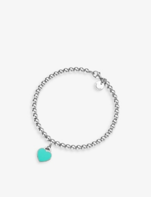 TIFFANY & CO: Return to Tiffany sterling-silver and enamel bracelet