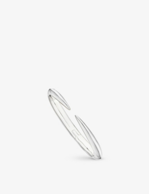 Shaun Leane Sabre Deco Sterling Silver And Ceramic Cuff Bangle