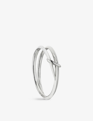 Shaun Leane Sabre Deco Twist-detail Sterling Silver Bangle