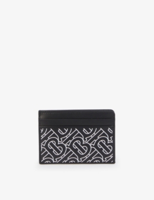 BURBERRY TB monogram print leather card holder Selfridges