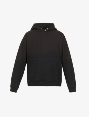 FG7C brand-flocked cotton-jersey hoody