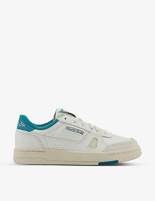 REEBOK: LT Court suede and leather trainers
