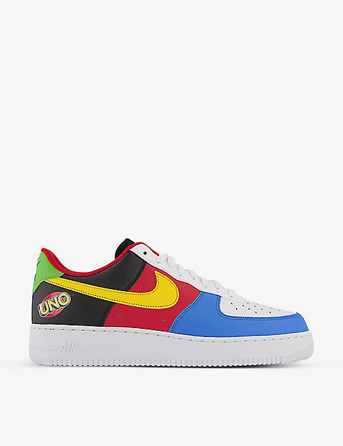 NIKE: Air Force 1 '07 UNO leather low-top trainers