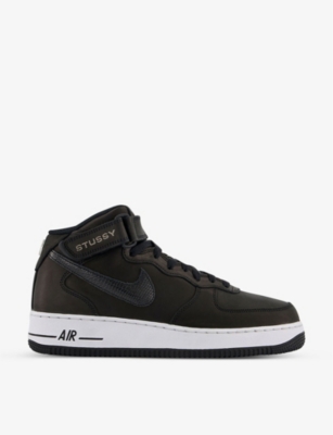 Stussy x Nike Air Force 1 Mid Black - Size 10.5 Men