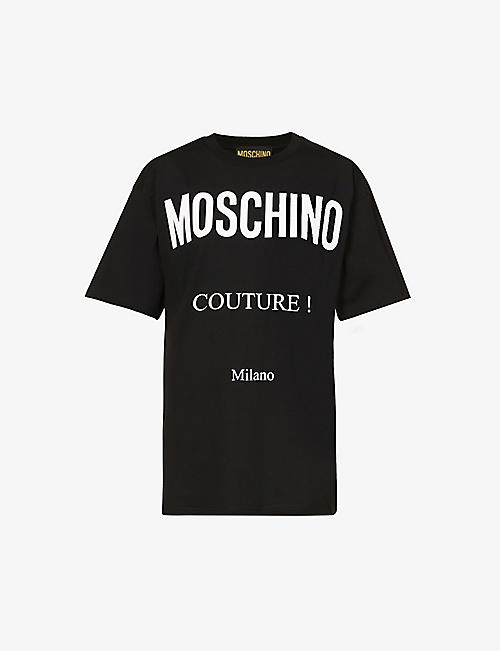MOSCHINO: Couture-logo cotton-jersey T-shirt