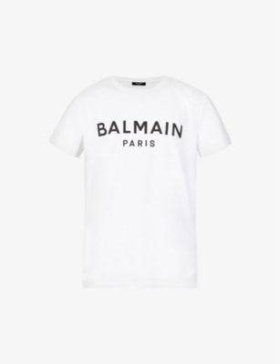 Stræde Sprout momentum BALMAIN - Logo-print relaxed-fit cotton-jersey T-shirt | Selfridges.com