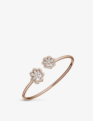 CHOPARD: Precious Lace Frou-Frou 18ct rose-gold and 1.85ct round-cut diamond bangle