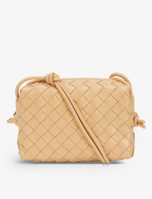 BOTTEGA VENETA: Loop mini Intrecciato leather cross-body bag