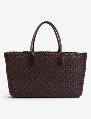 BOTTEGA VENETA Cabat leather tote bag Selfridges