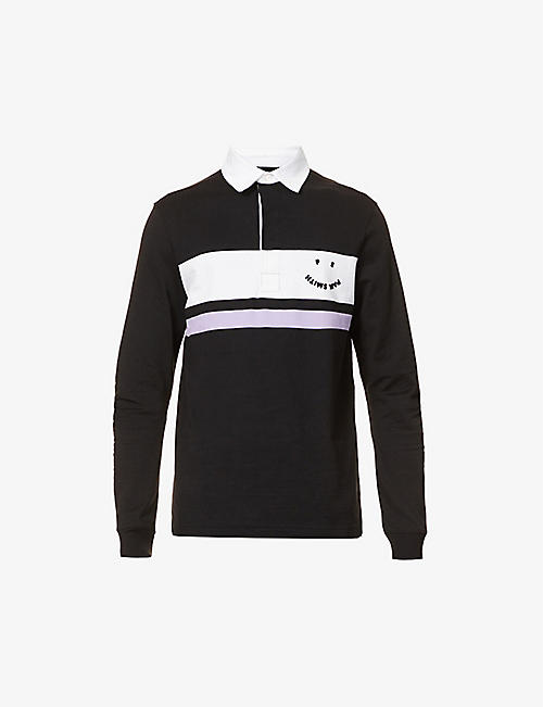 PS BY PAUL SMITH: Happy striped cotton-jersey shirt