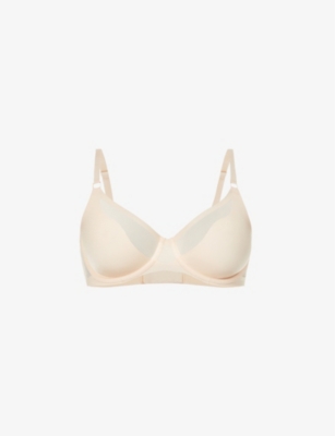 Chantelle Pure Light Underwired Stretch-woven Bra In Nude (lingerie)