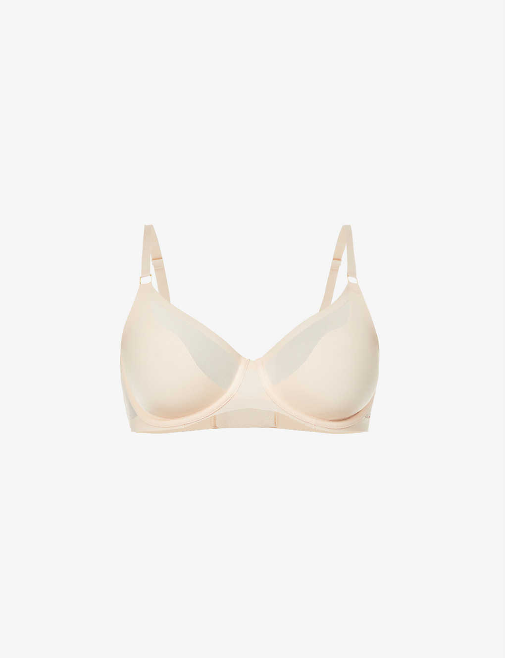 Chantelle Pure Light Underwired Stretch-woven Bra In Nude (lingerie)