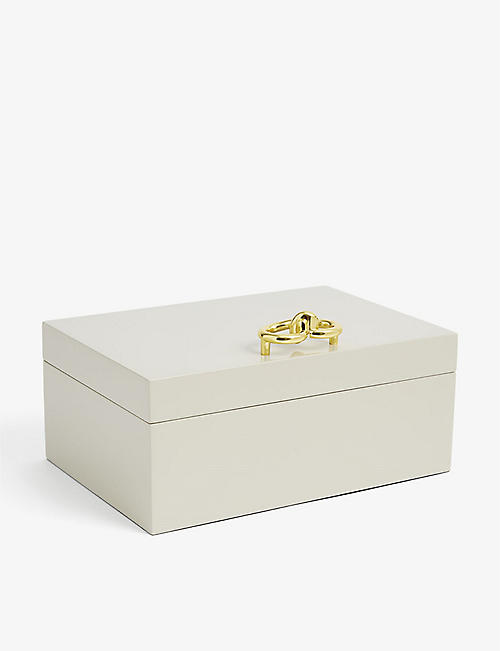 MISSOMA: Knot gold-tone lacquered jewellery box