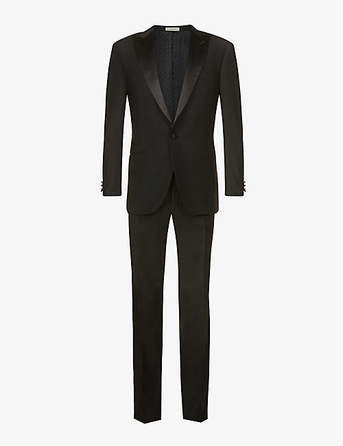 CORNELIANI: Single-breasted regular-fit wool tuxedo suit